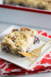Receta de coffee cake de blueberries, vegan, vegano.