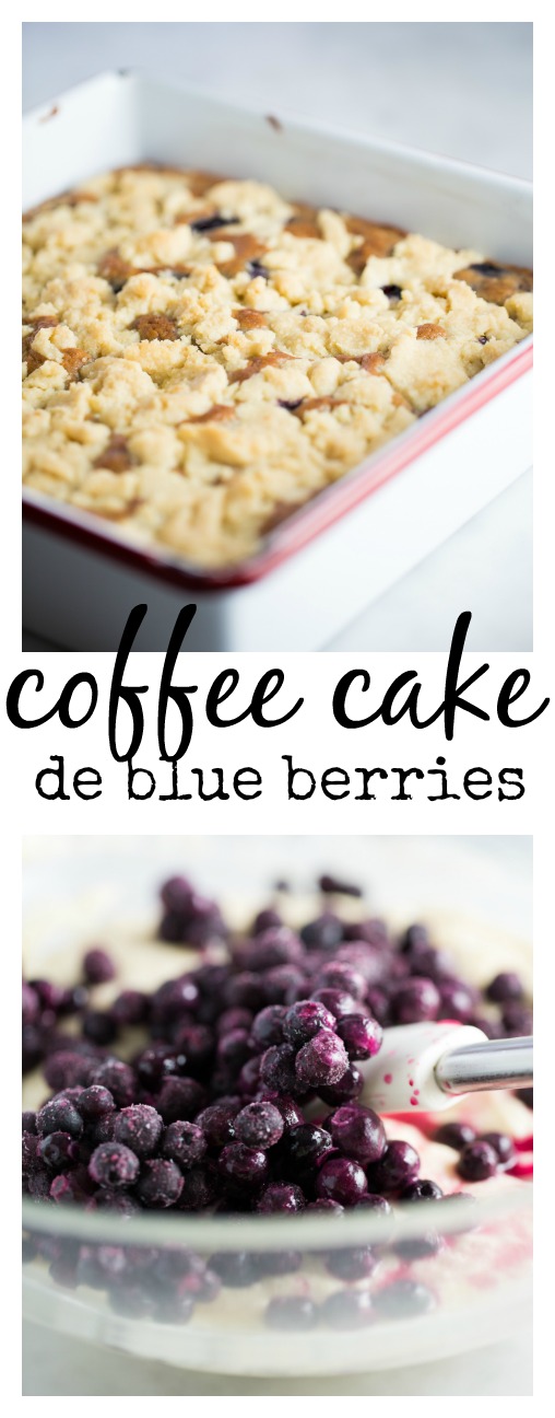 Esta receta de coffee cake de blueberries es super rica y bien fácil de hacer. Es 100%vegan, vegana.