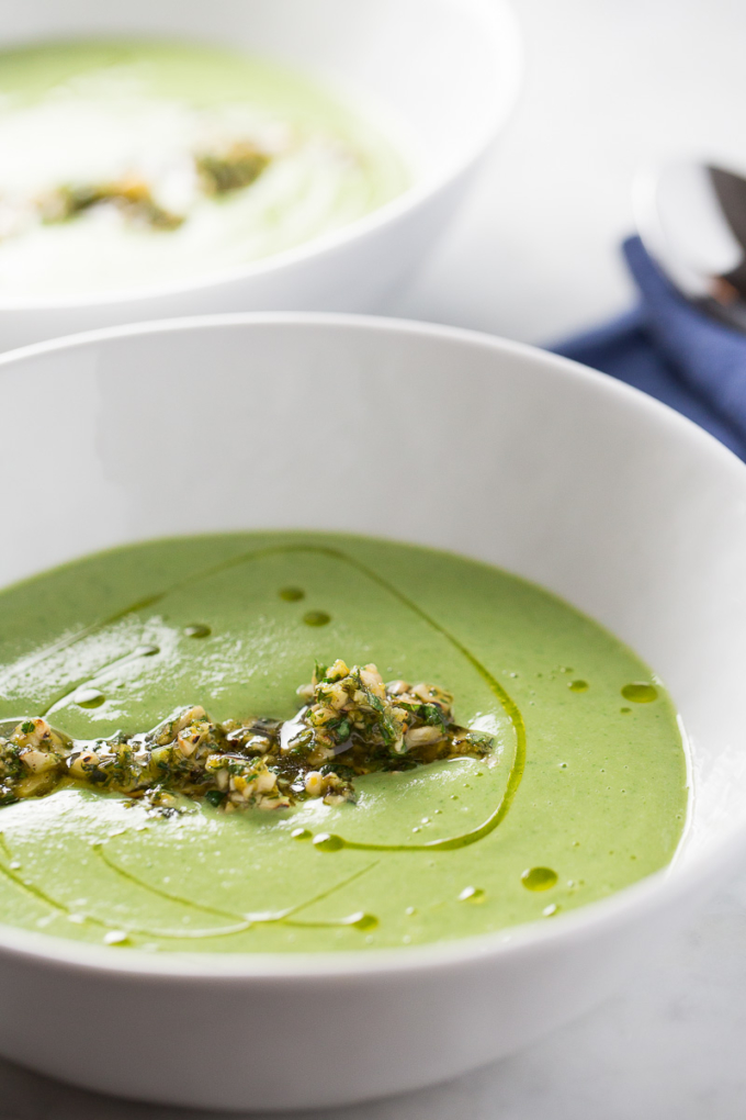 Receta de sopa de brocoli con cashews