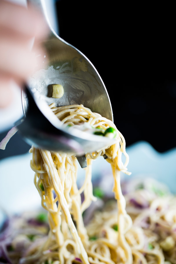 ensalada de noodles