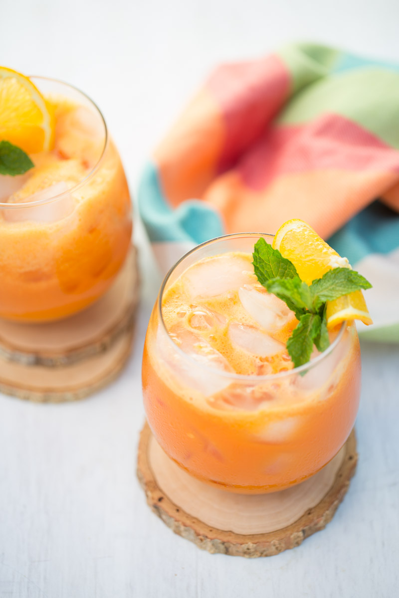jugo de zanahoria y naranja