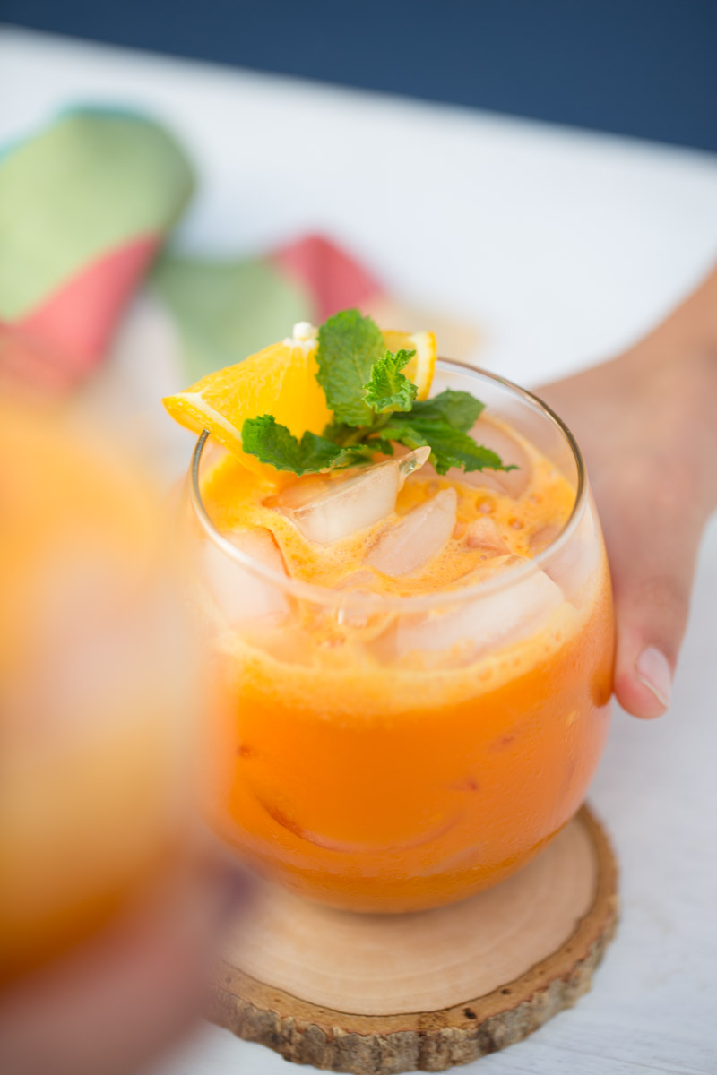 jugo de zanahoria y naranja