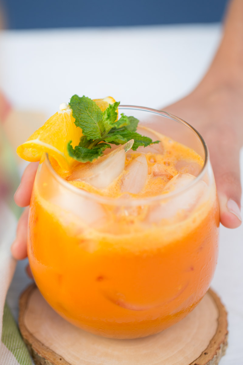 jugo de zanahoria y naranja