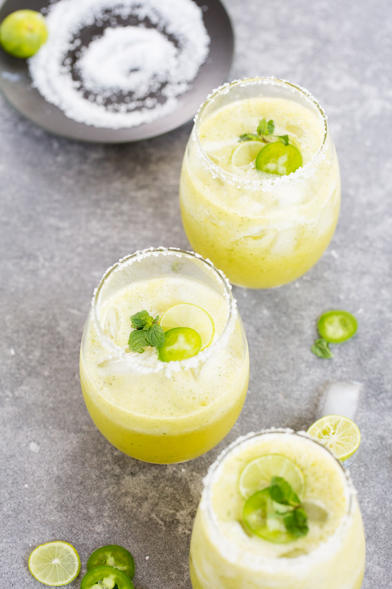 Margarita virgen de piña menta con - Piloncillo Vainilla