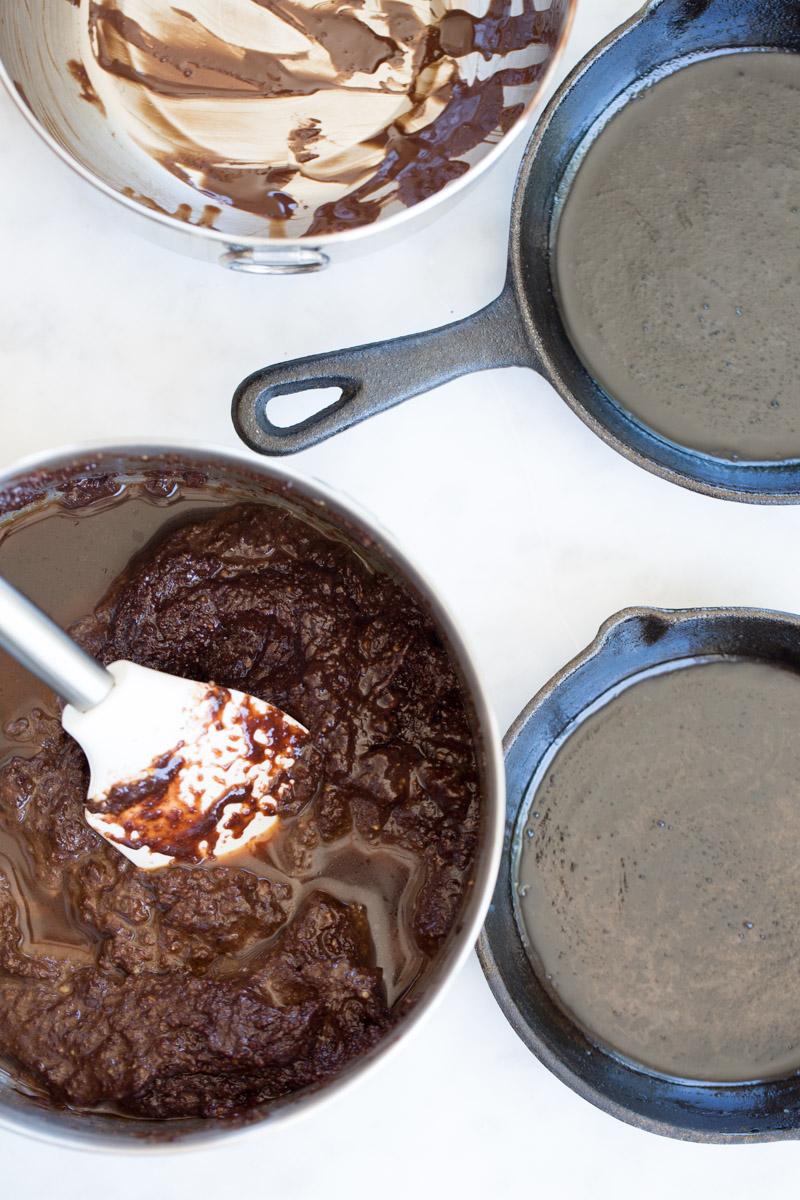Receta vegana de mocha brownies, brownies con cafe.