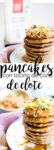 Receta para hacer pancakes de elote con tocino de coco y chile serrano.