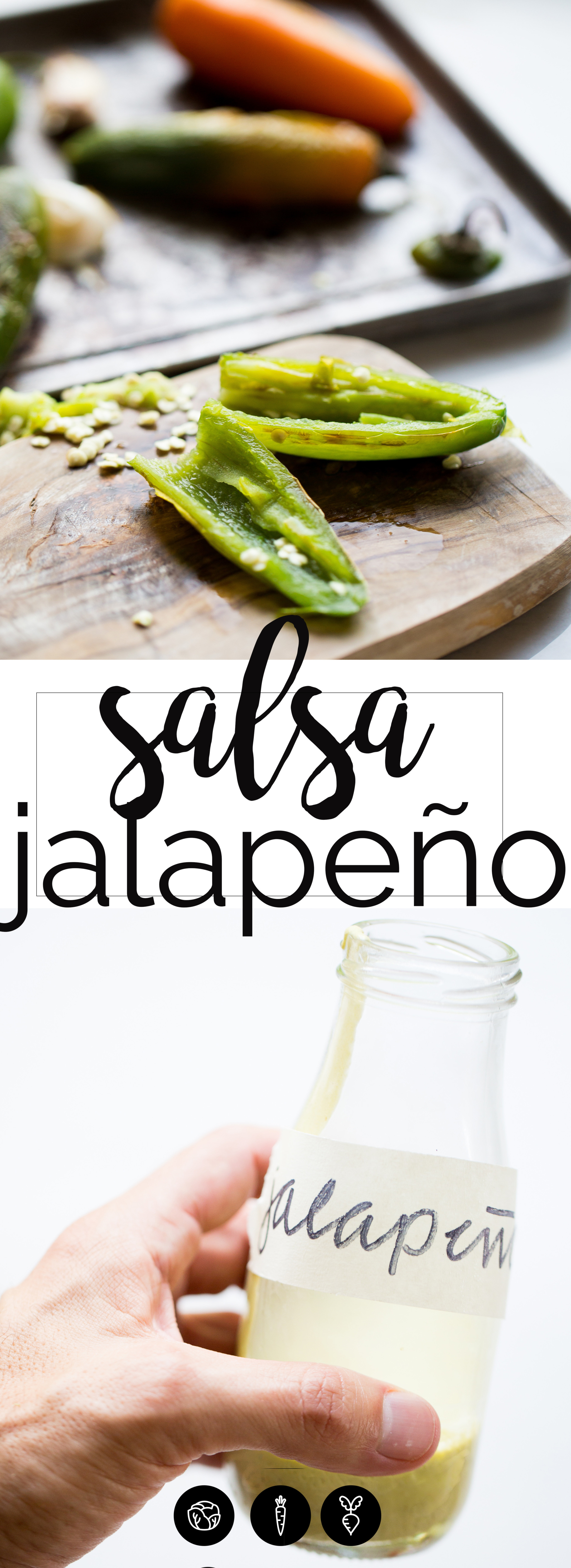 Receta para hacer la salsa cremosa de jalapeño más facil que hay, sólo lleva tres ingredientes y los tres son super nutritivos.