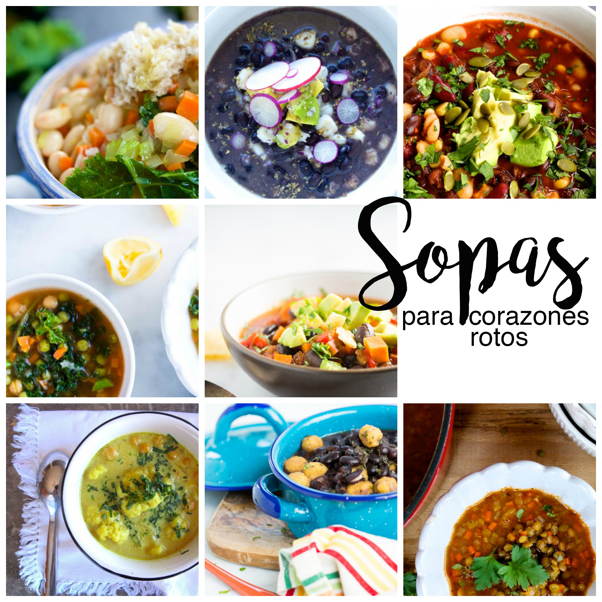 Estas 8 recetas de sopas para corazones rotos son perfectas para ayudar a alguien en crisis, en estado de emergencia o tristeza total.