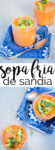 receta de sopa fría de sandía, fácil, rica y super nutritiva.
