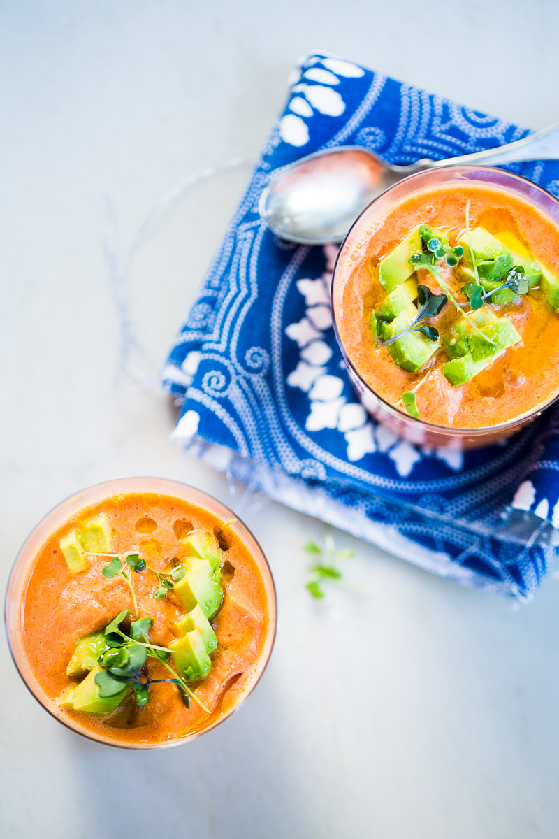 Sopa fria de sandía