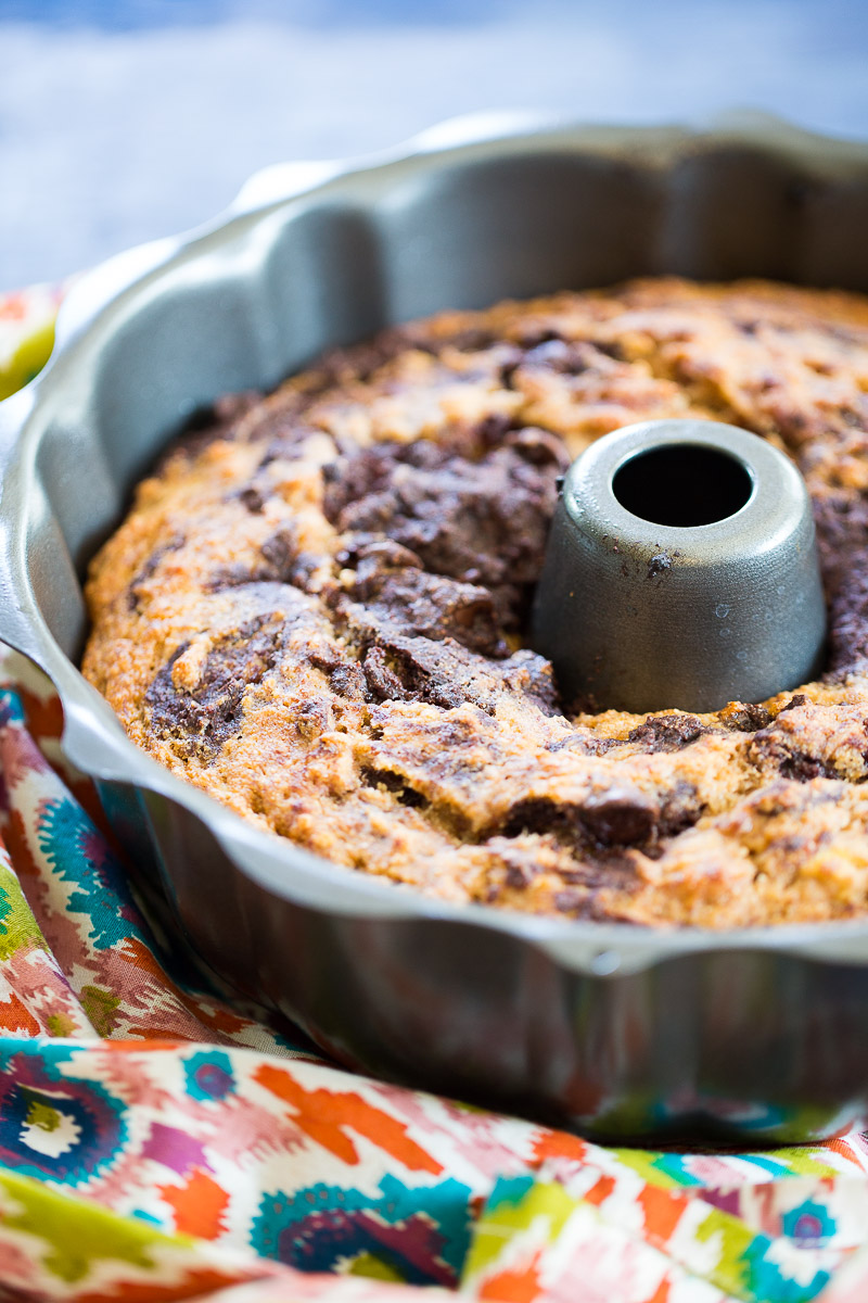 pan de plátano con chocolate