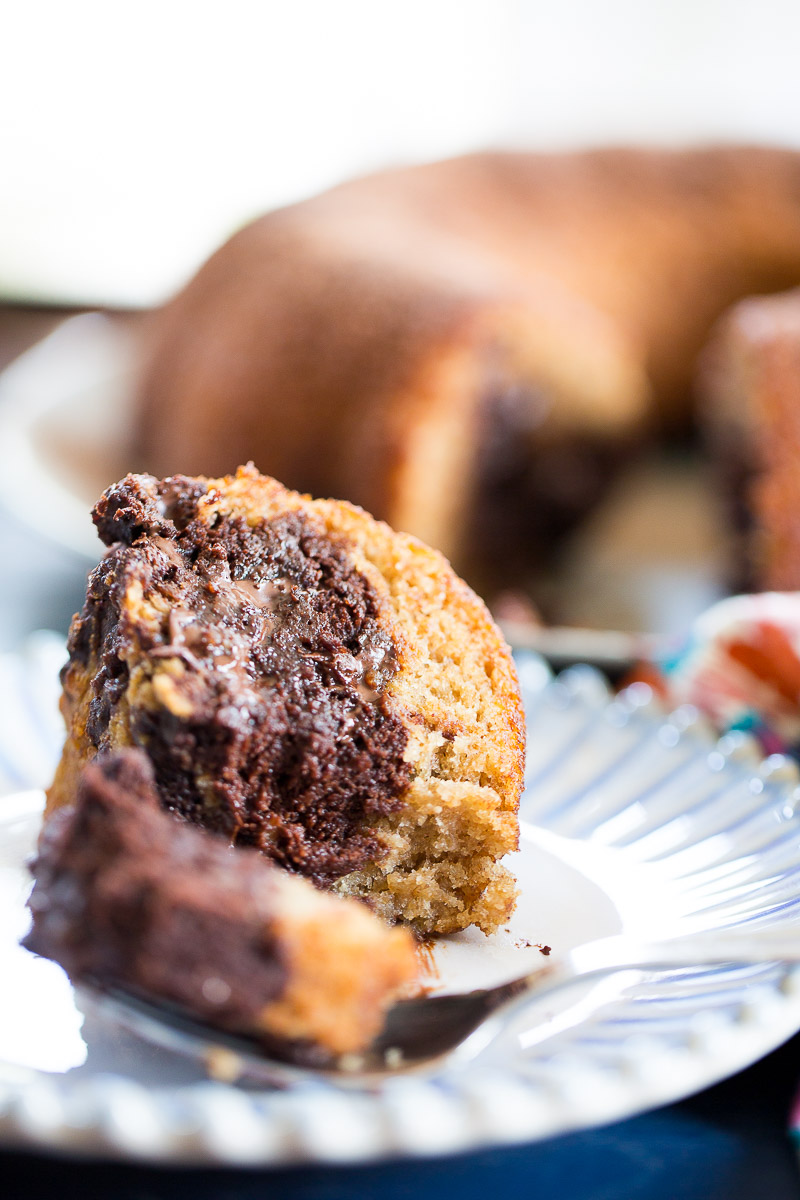 pan de plátano con chocolate
