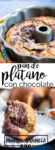 Receta de pan de plátano con chocolate marmoleado. Receta vegana hecha con ingredientes naturales y super limpios.