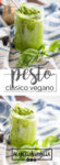 Receta clásica de pesto, hecho con albahaca y perejil pero en versión vegana.