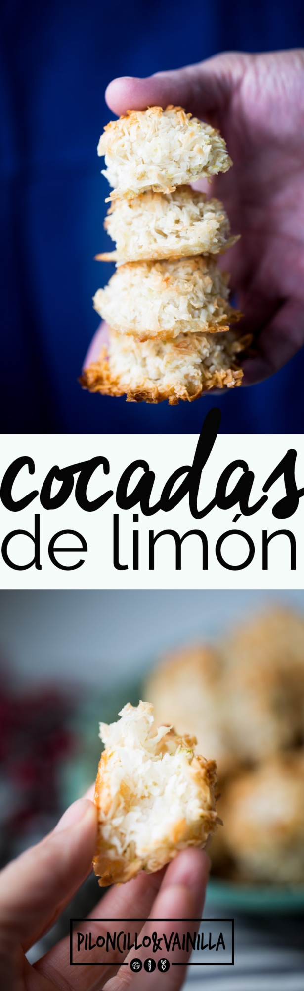 Receta de cocadas de limón veganas, receta 100% vegana