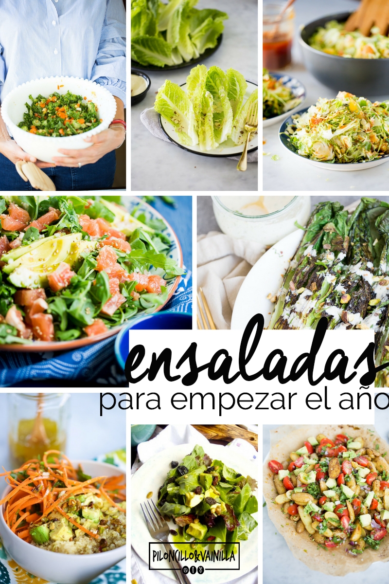 Estas recetas de ensaladas para empezar el año.