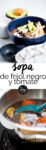sopa de frijol y tomate