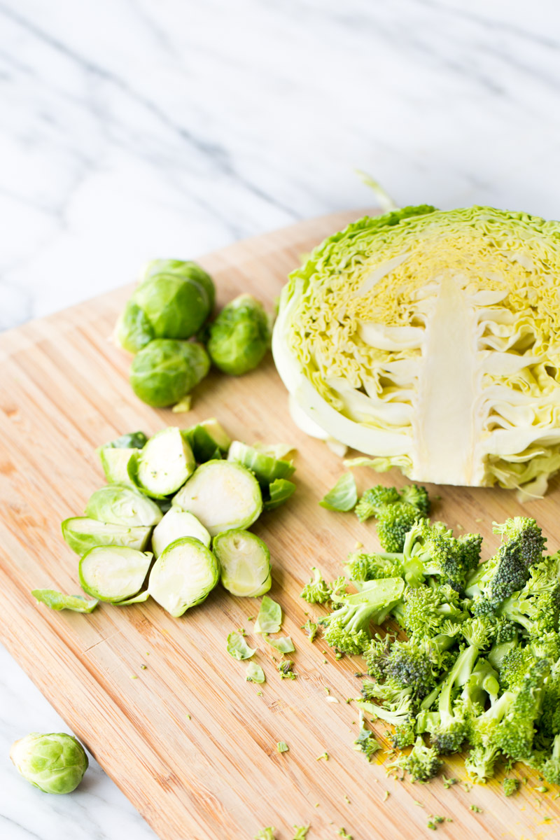 ensalada verde con hummus