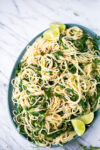 Pasta con arugula