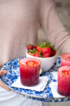 hibiscus and strawberry margaritas