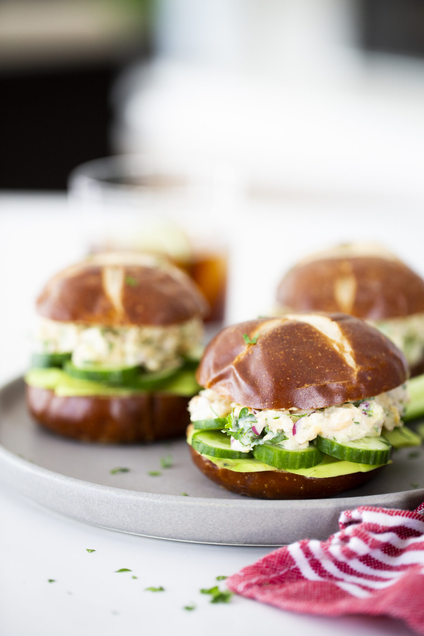 sandwich de atún vegano