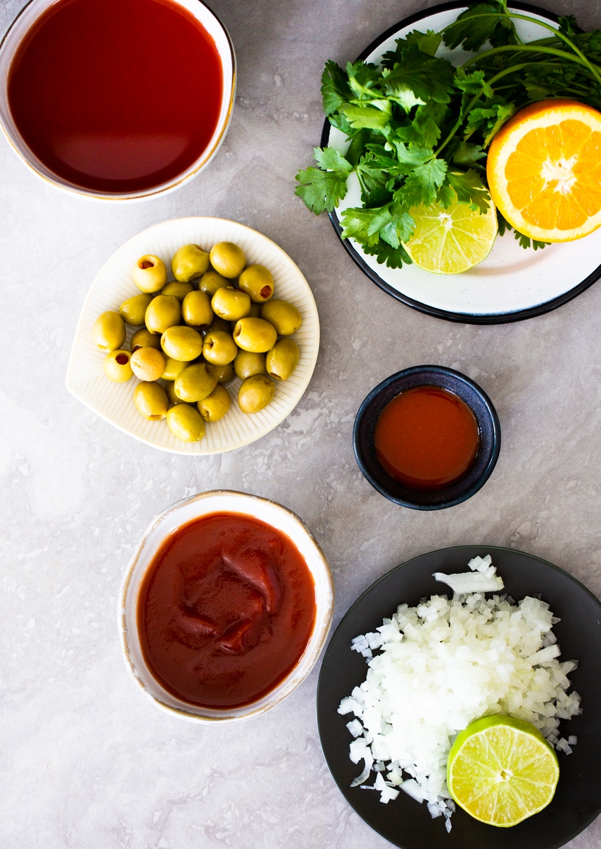 ingredientes de ceviche veracruzano de papa