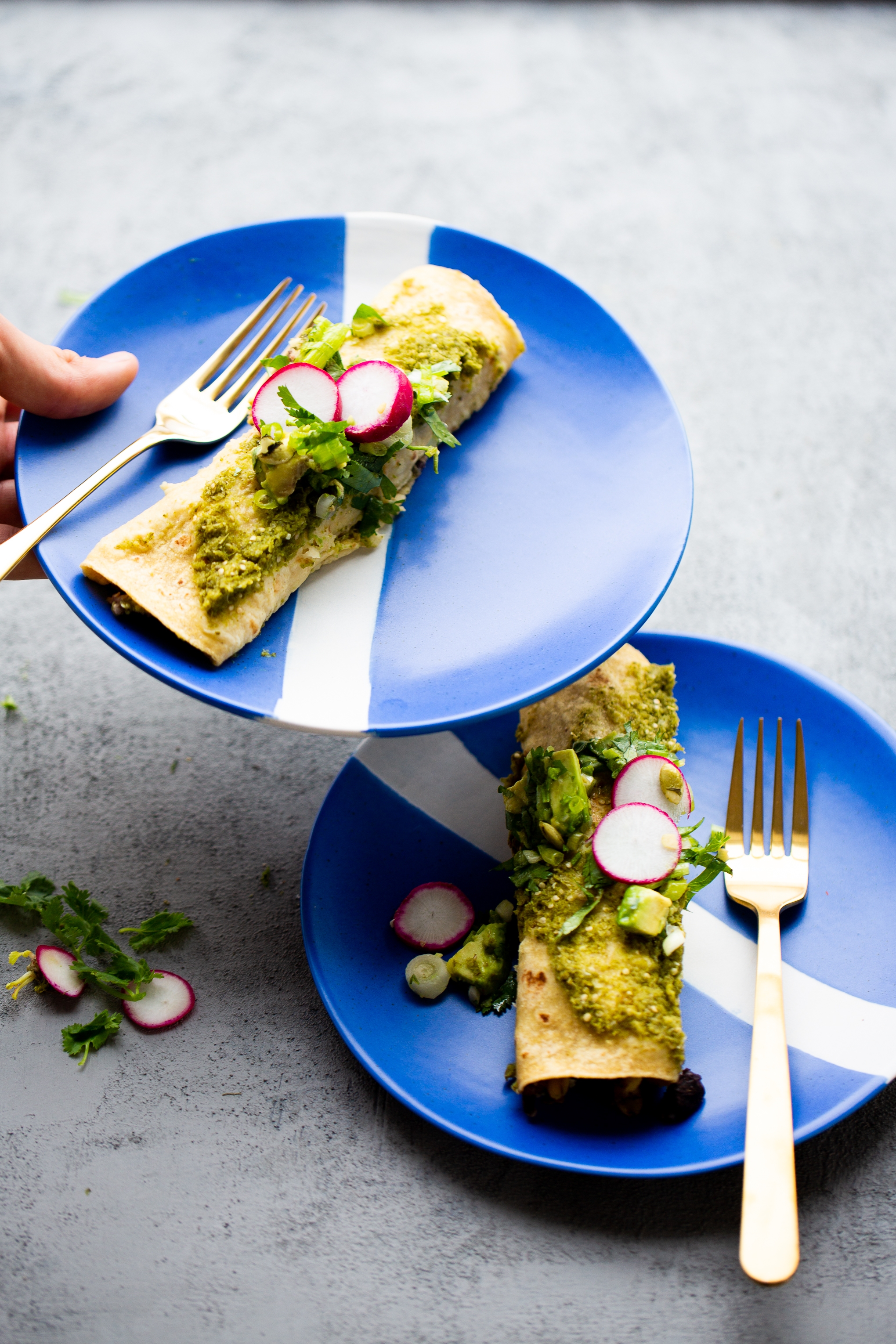 Enchiladas verdes super rápidas