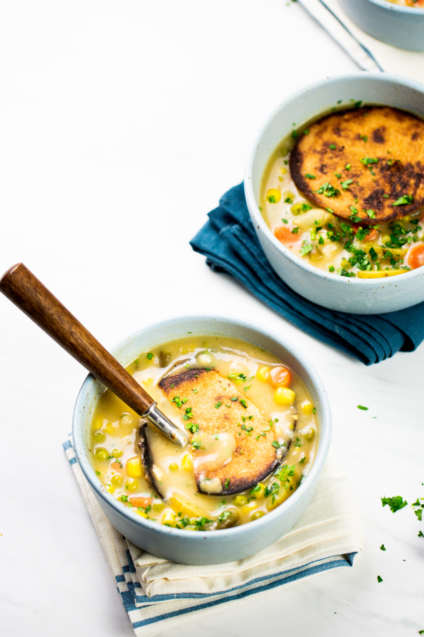 sopa de verduras pot pie