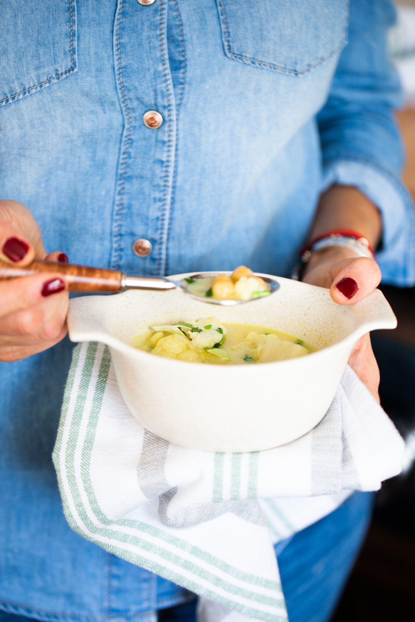 curry de garbanzo y coliflor