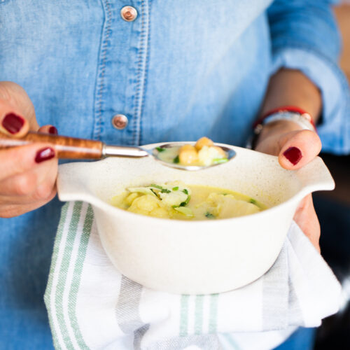 curry de garbanzo y coliflor