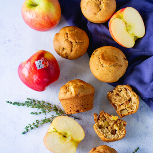 muffins de manzana y tomillo