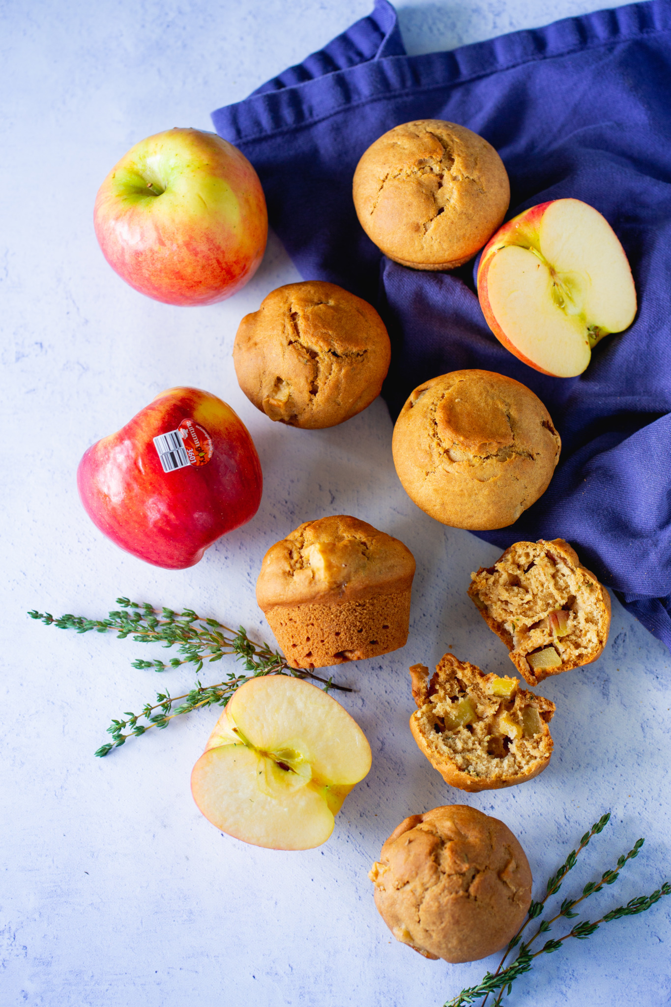 muffins de manzana y tomillo