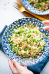 Arroz con coco y chícharos