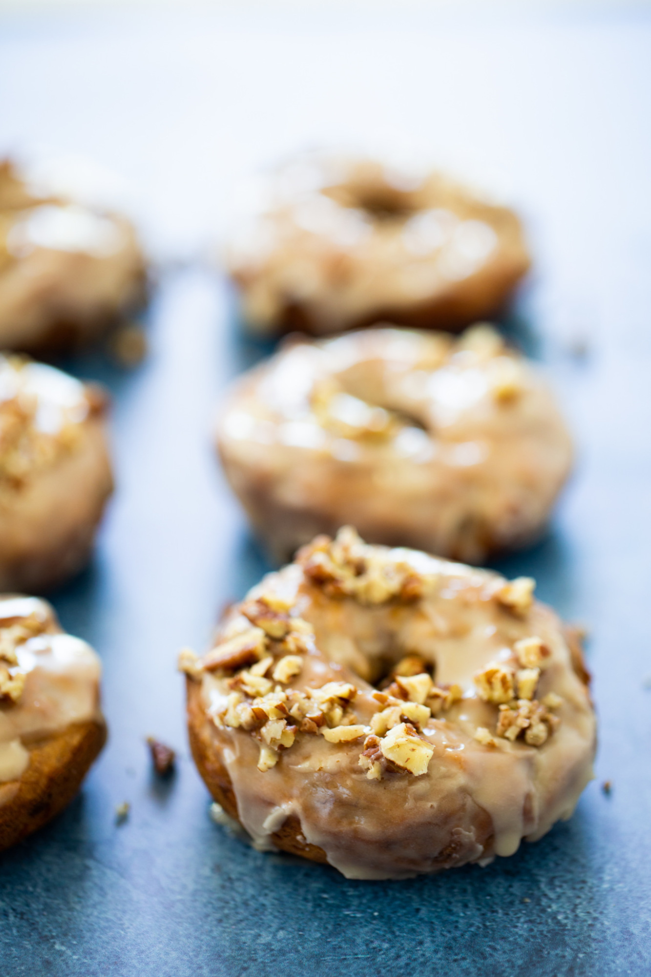 Donas veganas de platano glaseadas