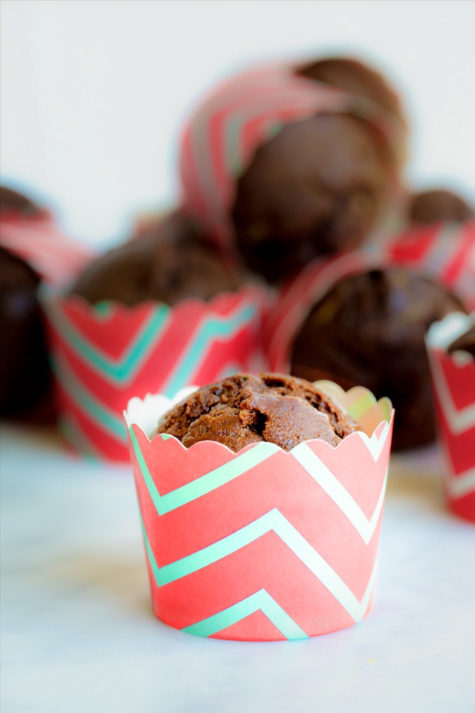 chocolate zucchini muffins