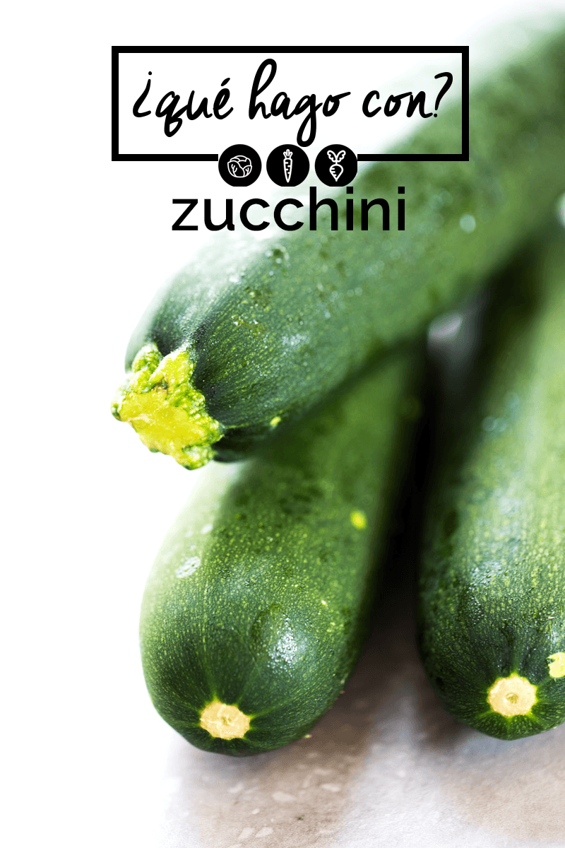 qué hago con zucchini