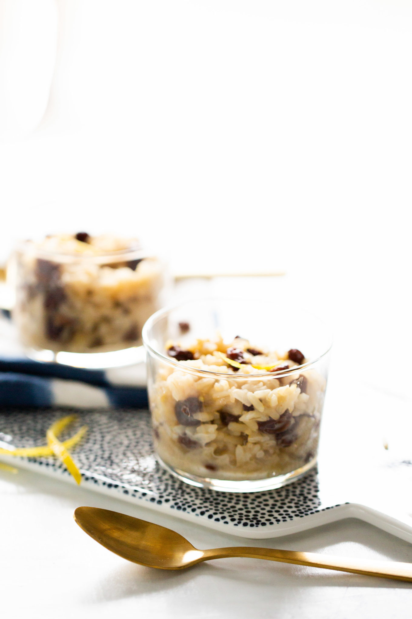 arroz con leche vegano, está hecho con leche de coco