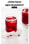 vasos con agua de jamaica