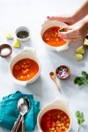 Sopa de garbanzo y zanahoria