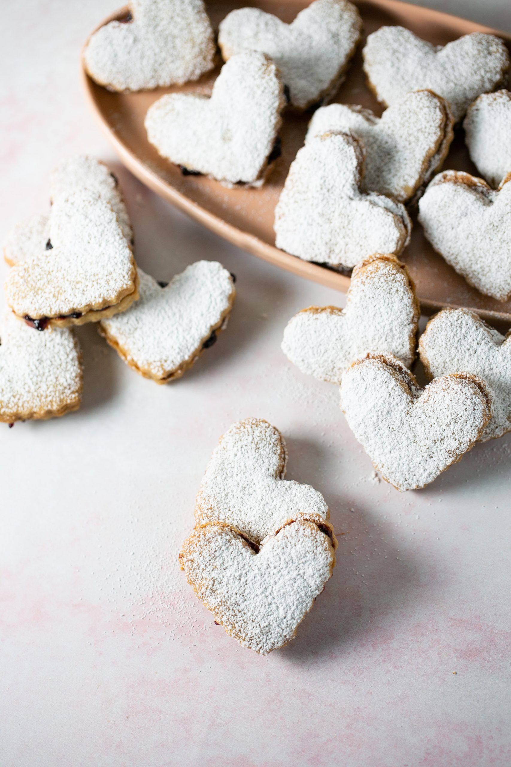 galletas de mantequilla vegana rellenas de cajeta