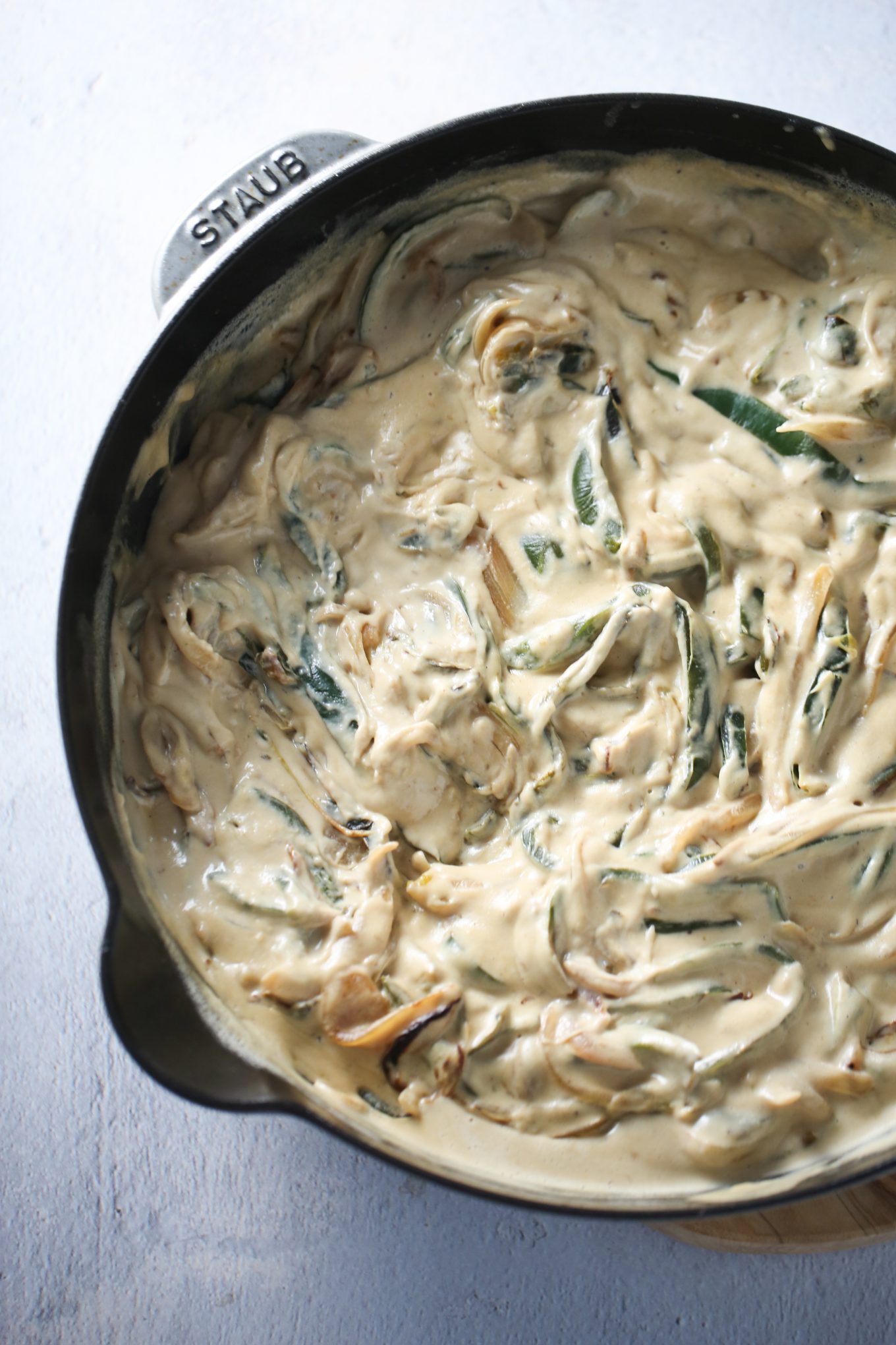rajas con crema