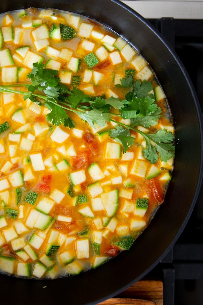 sopa de calabacitas