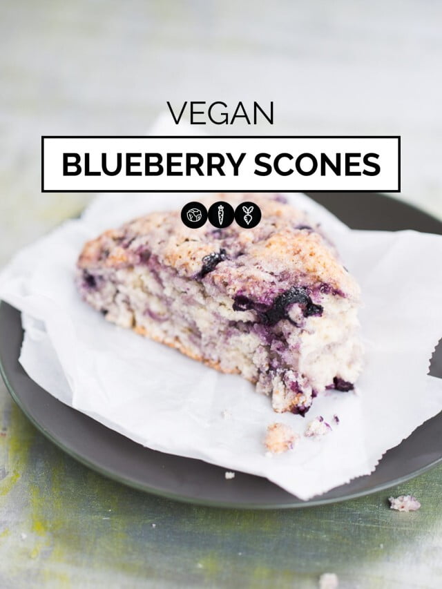 VEGAN BLUEBERRY SCONES
