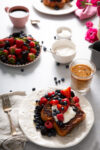 French toast al horno, receta vegana