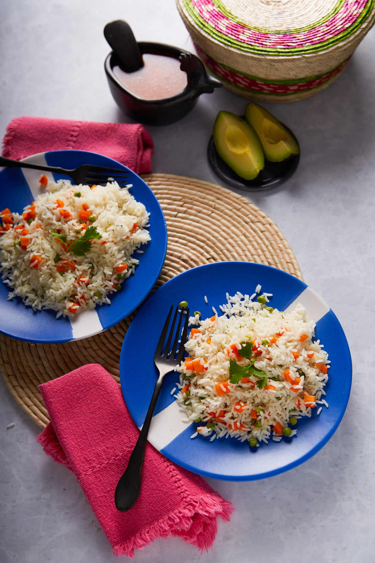 Arroz blanco Mexicano con verduras (Primavera)