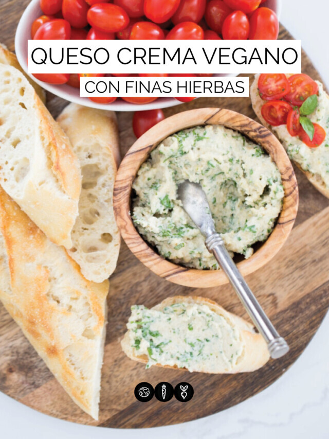 QUESO CREMA VEGANO CON FINAS HIERBAS