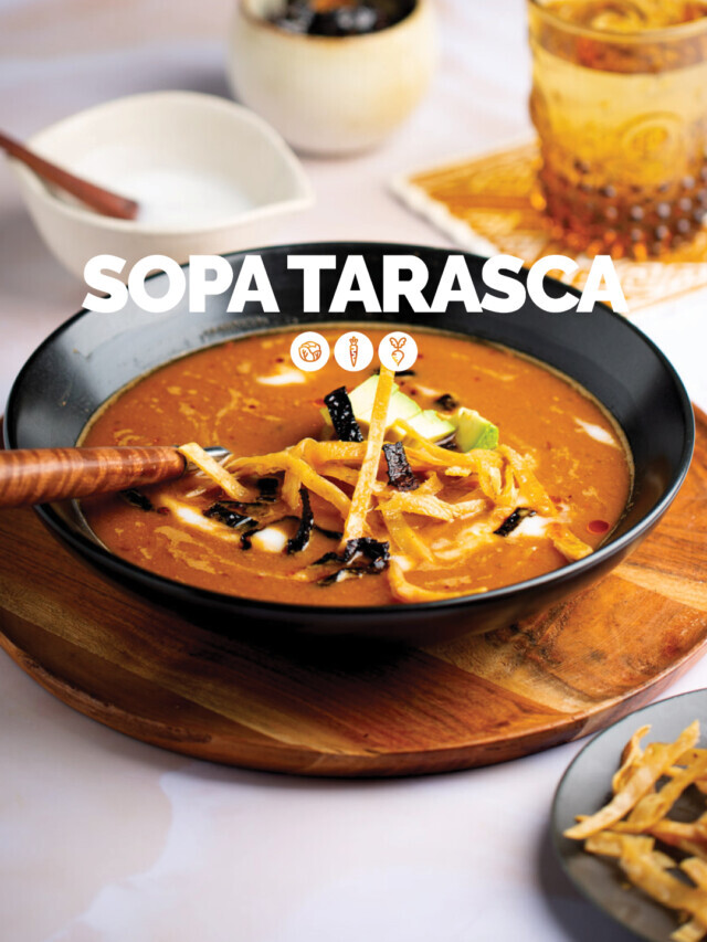 SOPA TARASCA (SOPA DE FRIJOL PINTO)