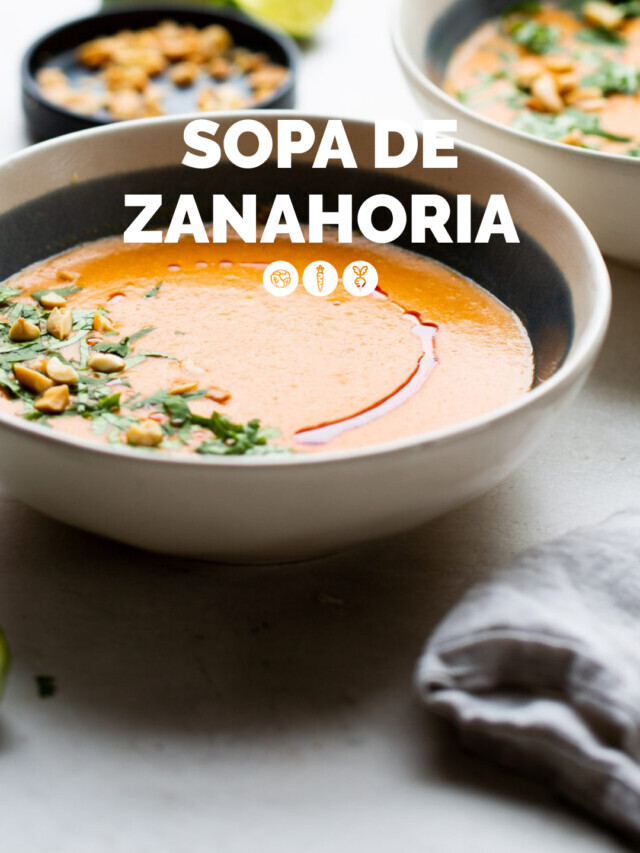 SOPA DE ZANAHORIA CON TOMATE Y LENTEJAS ROJAS