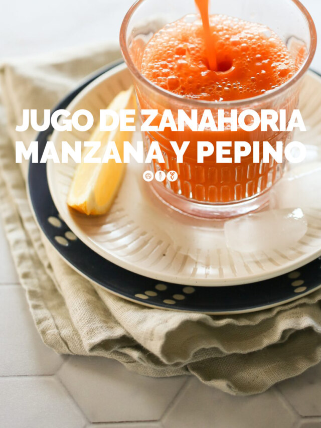 JUGO DE ZANAHORIA, MANZANA Y PEPINO