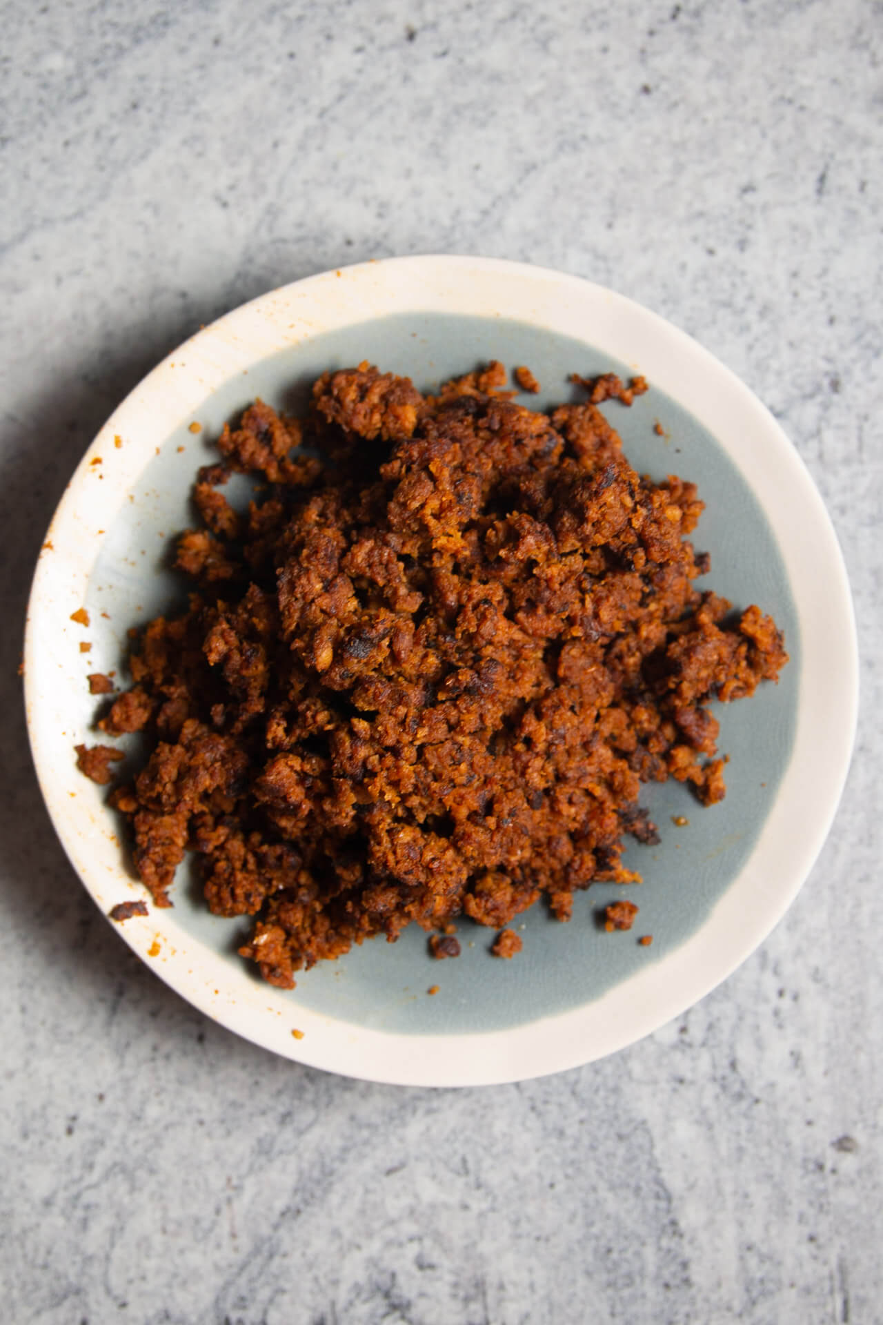 plato con chorizo cocido